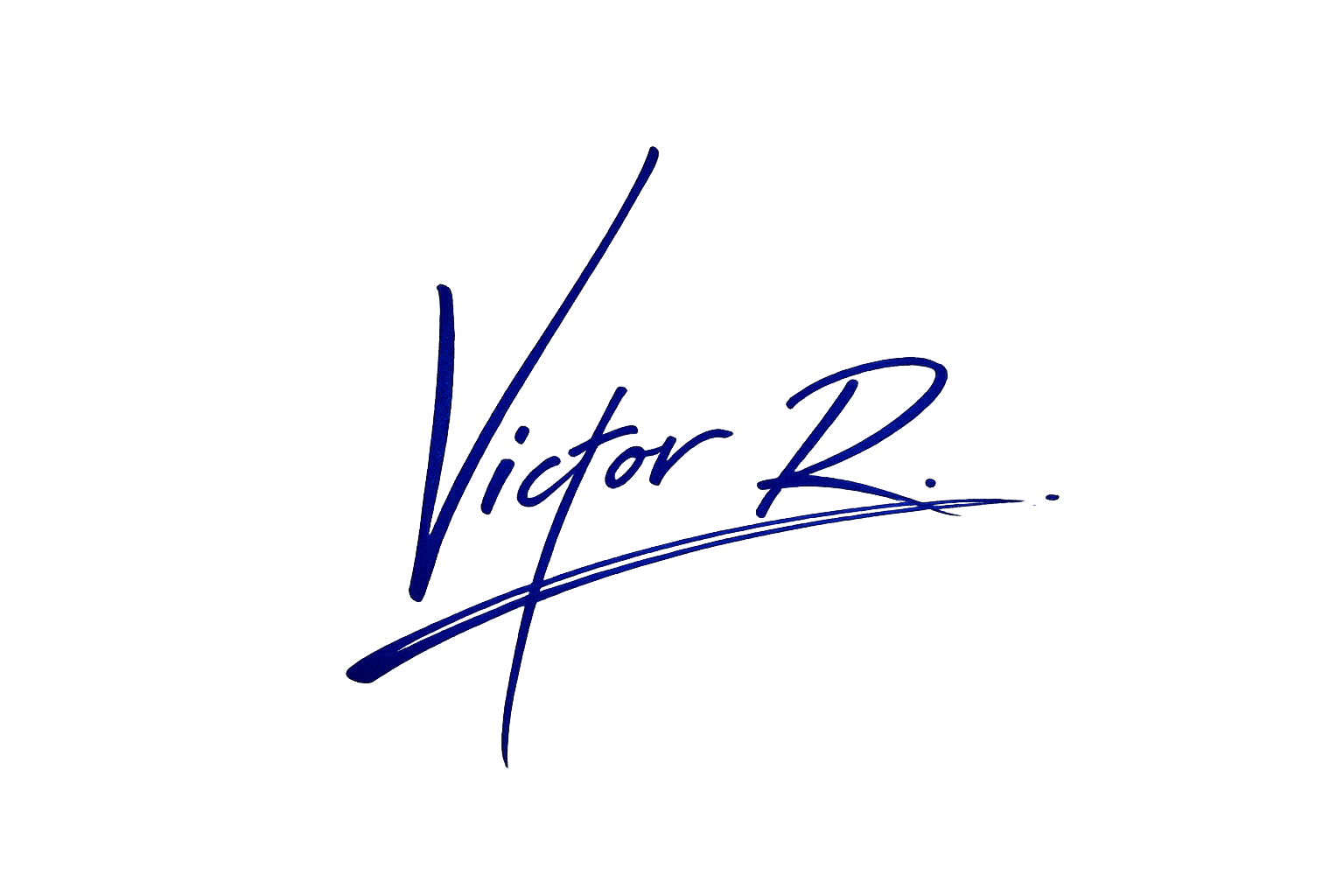 Firma de Víctor Rodríguez